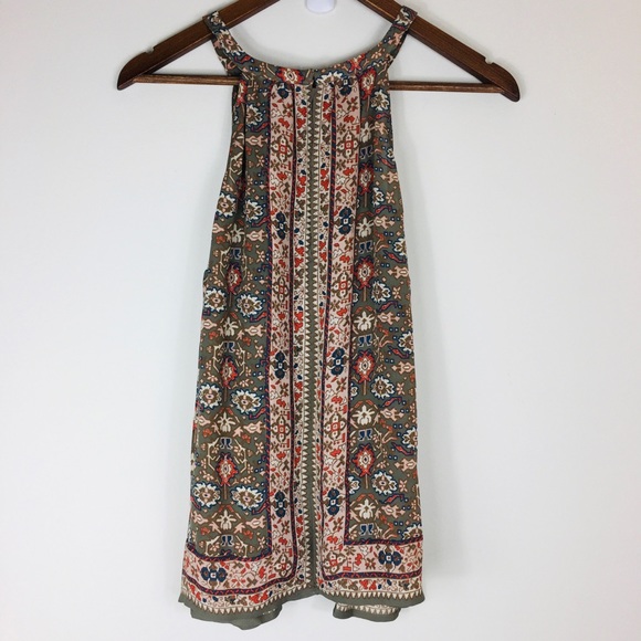 Joie Tops - Joie boho flare 💯 silk halter top size large.